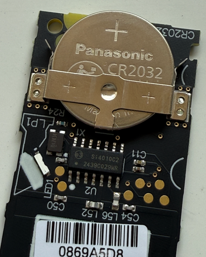 zoomed in back of the motherboard
